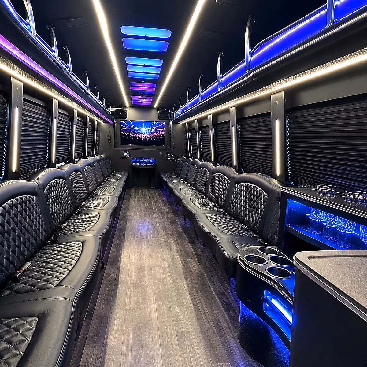 new bedford party bus rentals inside