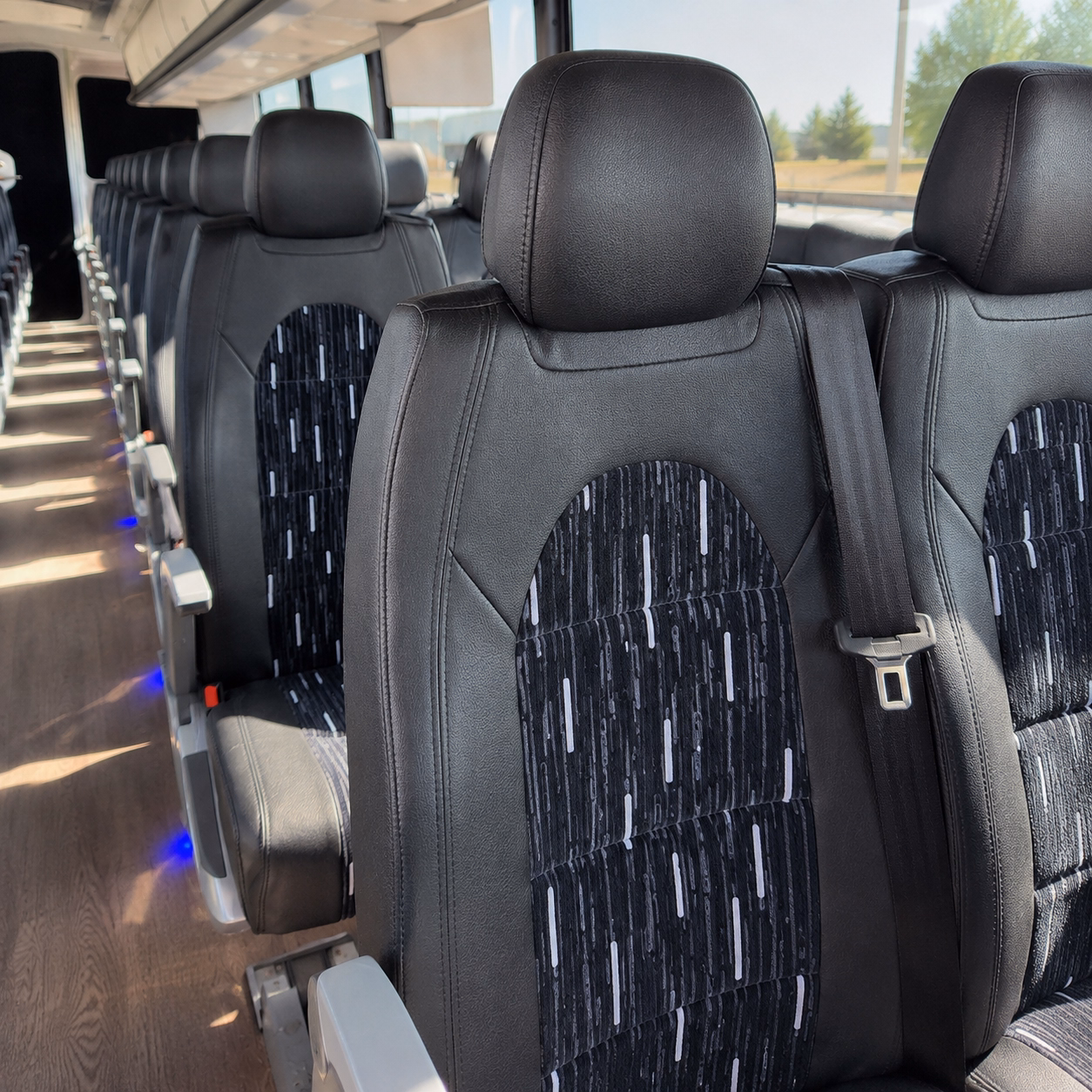 new bedford religious group transportation onboard seating
